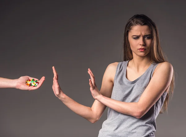 Sociale problemen vrouw — Stockfoto