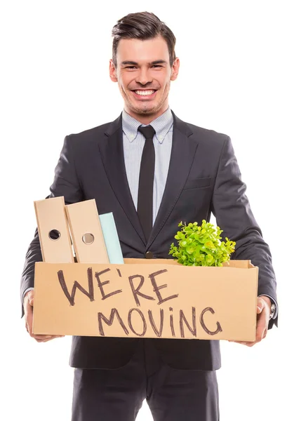 Business moving in office — Stock Photo, Image