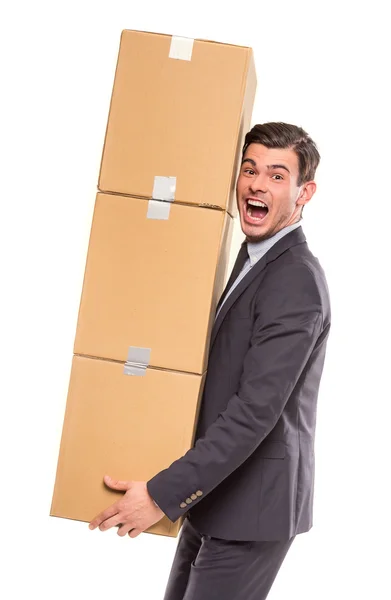 Business moving in office — Stock Photo, Image