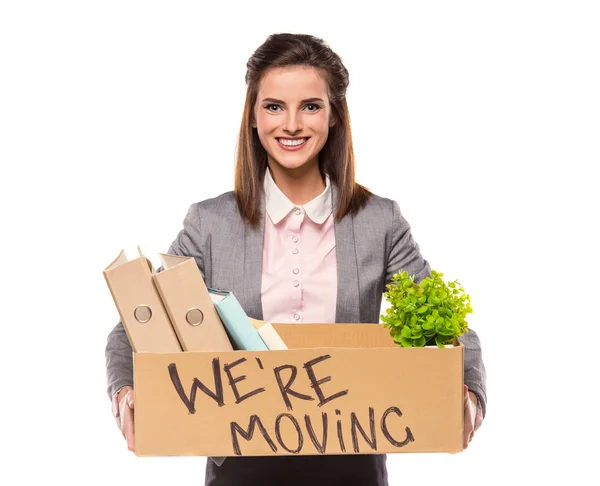 Business moving in office — Stock Photo, Image