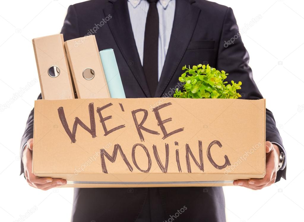 Business moving in office