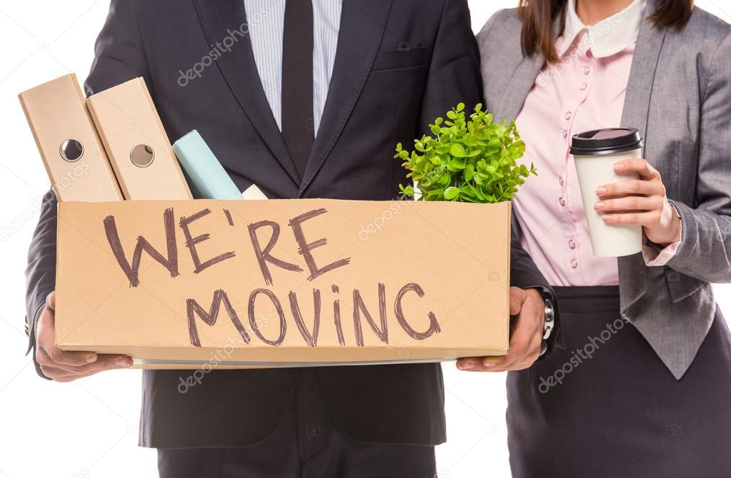 Business moving in office