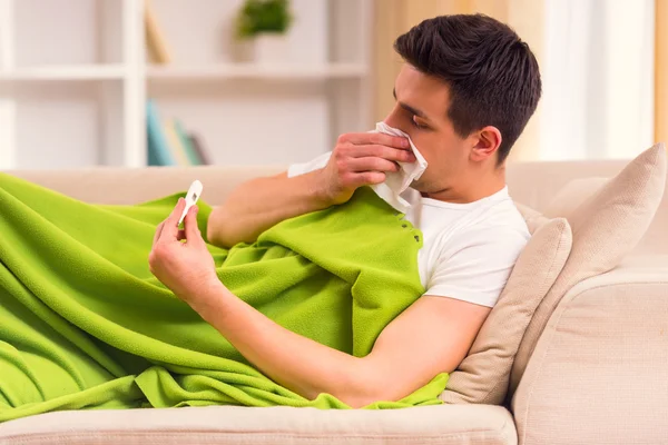 Young man's disease — Stock Photo, Image