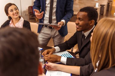 İş kişi konferans