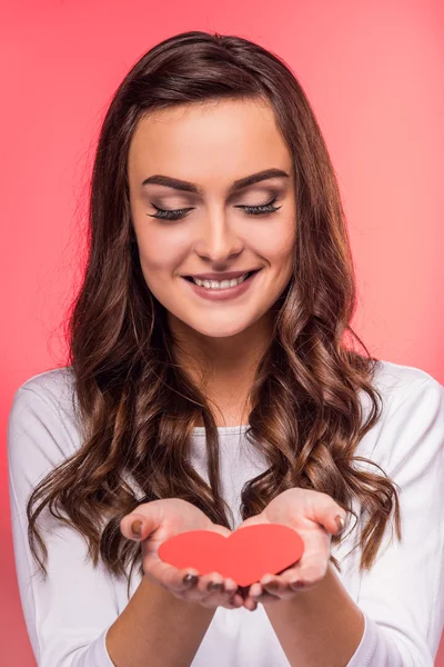 Celebrando el Día de San Valentín — Foto de Stock