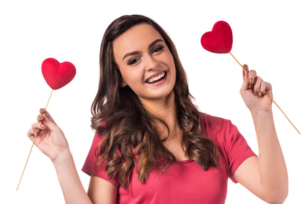 Celebrating Valentine's Day — Stock Photo, Image