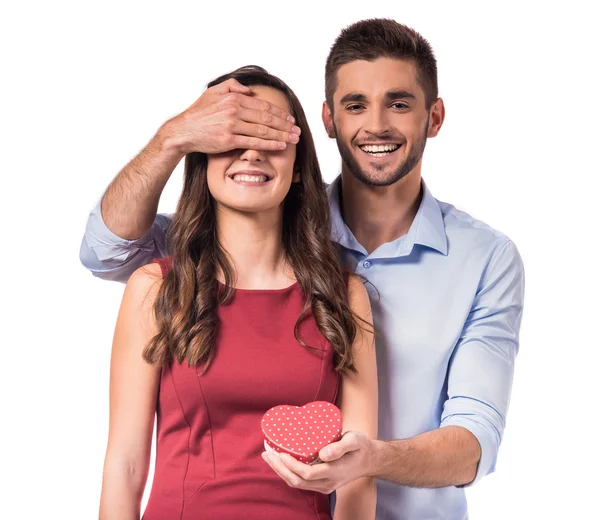 Celebrating Valentine's Day — Stock Photo, Image