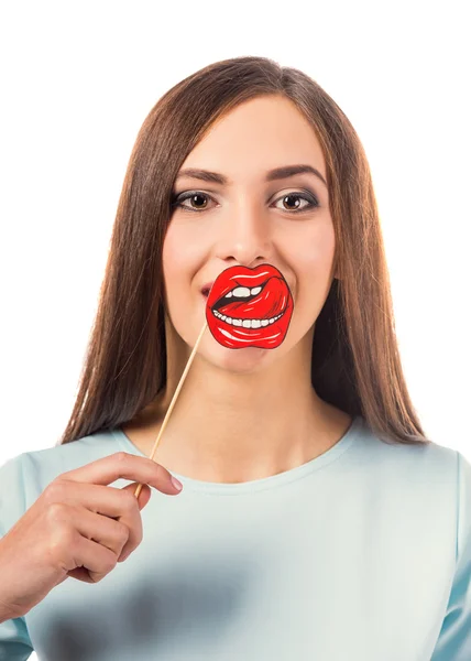 Mujer en el estudio — Foto de Stock