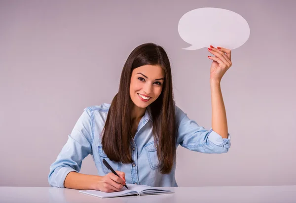 Blase für Text — Stockfoto