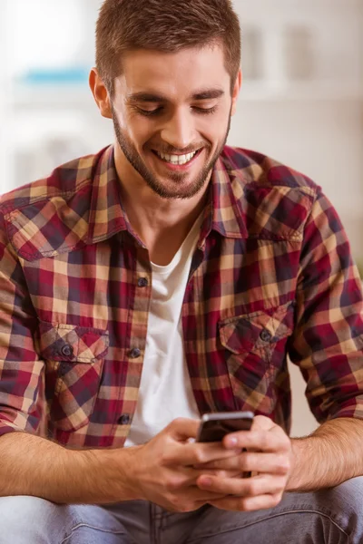 Young man at home — Stock Photo, Image