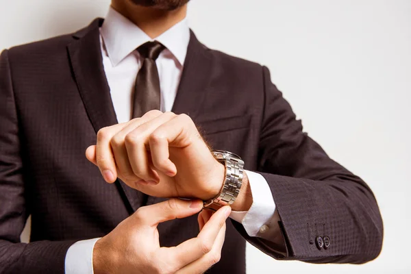 Young businessman in studio — Stock Photo, Image