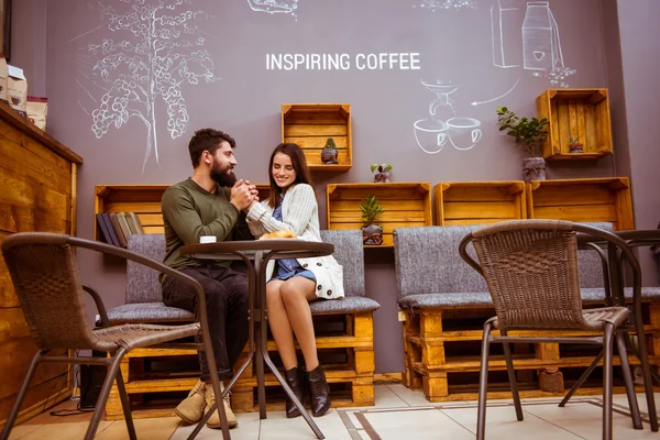 Människor i café — Stockfoto