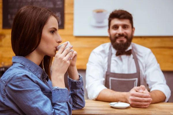 People in cafe — Stock Photo, Image