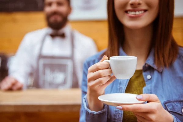 Människor i café — Stockfoto