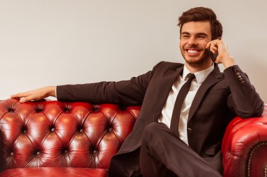 çekici genç işadamı