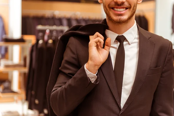 Gente en traje tienda —  Fotos de Stock