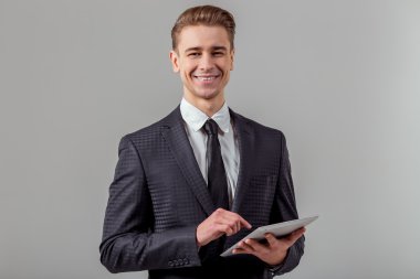 Genç başarılı iş adamı