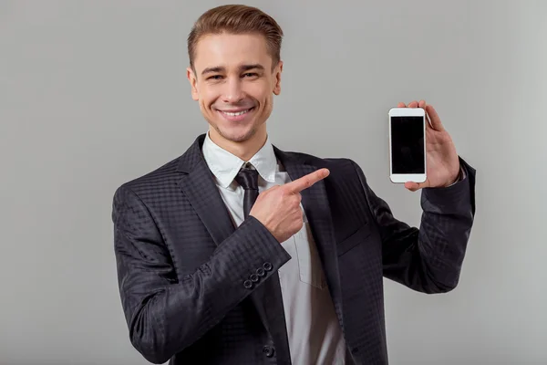 Young successful businessman — Stock Photo, Image