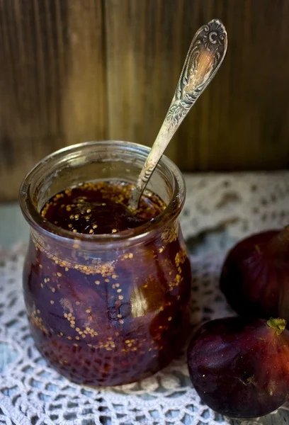 Dolce marmellata di fichi . — Foto Stock