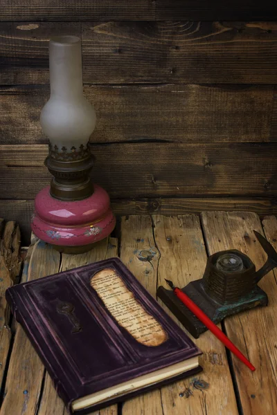 Vintage gazyağı lambası — Stok fotoğraf