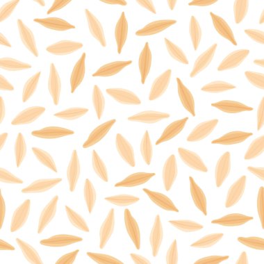 Çiftçi pazarı tasarımı, etiketi ve ambalajı için arpa vektör çizimi kusursuz desen. Doğal enerji proteini organik süper gıda.