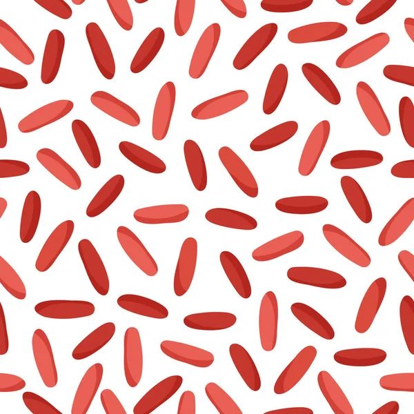 Κόκκινο Ρύζι Διάνυσμα Καρτούν Αδιάλειπτη Μοτίβο Για Πρότυπο Σχεδιασμού Της — Διανυσματικό Αρχείο
