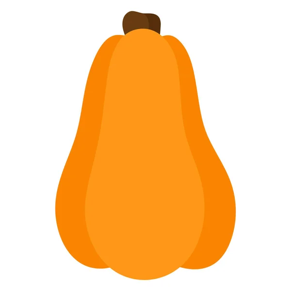 Calabaza Naranja Calabaza Calabaza Mantequilla Jack Lantern Halloween Símbolo Tradicional — Archivo Imágenes Vectoriales