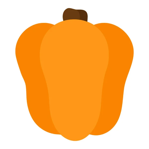 Halloween Jack Lantern Calabaza Squash Orange Pumpkin Traditional Holiday Decoration — Stock Vector