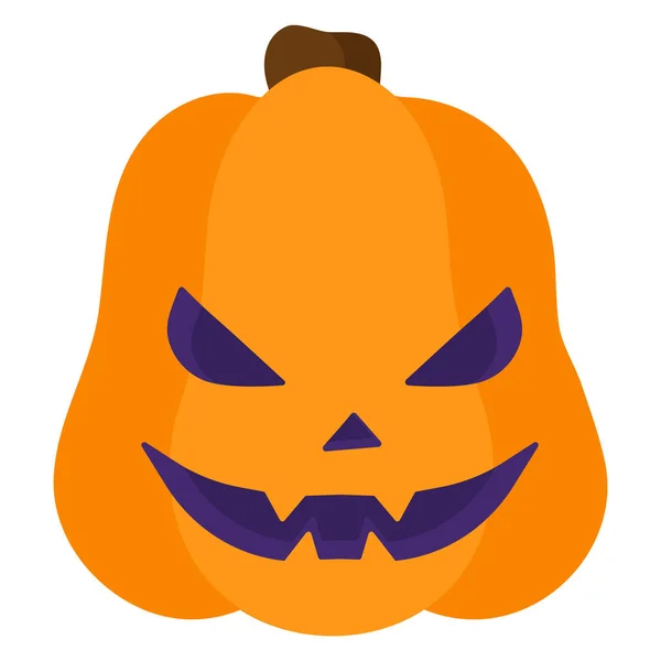 Halloween Jack Lanterne Sourire Citrouille Orange Symbole Traditionnel Décoration Vacances — Image vectorielle