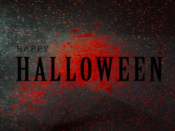 Fröhliche Halloween Schriftzüge Rote Flecken Auf Asphalt Auf Hintergrund — Stockfoto