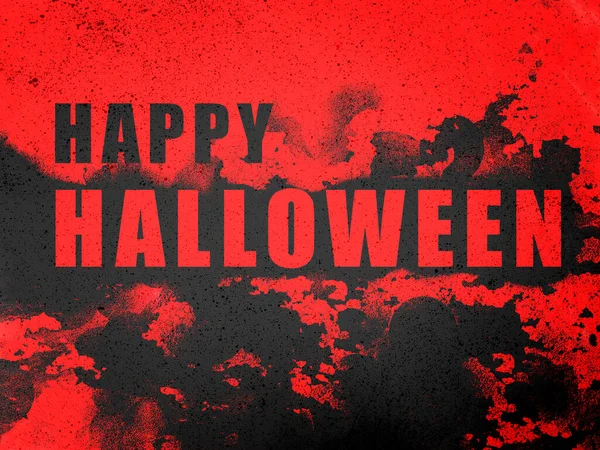 Деревенский Красный Черный Счастливый Постер Хэллоуина — стоковое фото
