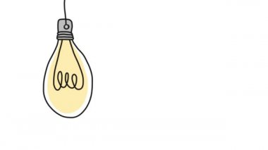 Animasyon lambası. Her şey bir fikir harfiyle başlar.