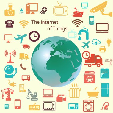 The internet of things. Vector illustration. Modern infographic template