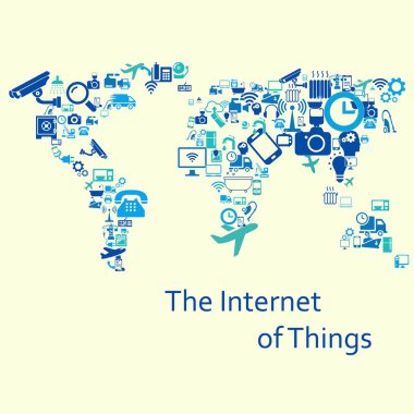 The internet of things. Vector illustration. Modern infographic template