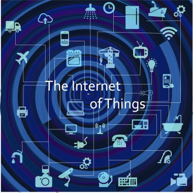 The internet of things. Vector illustration. Modern infographic template