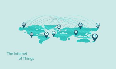 The internet of things. Vector illustration. Modern infographic template