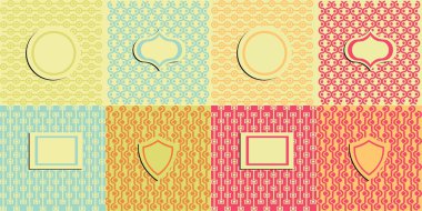 Abstract Flyer Vintage Hipster Backgrounds - EPS10 Brochure Design Templates , A4 Format, Stock Vector set of brochures. Use for printed materials, web sites, cards.