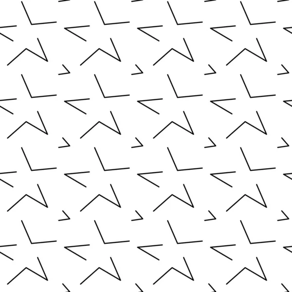 Vector Naadloos Patroon Wit Zwart Achtergrond Illustratie Decoratief Ontwerp Voor — Stockvector