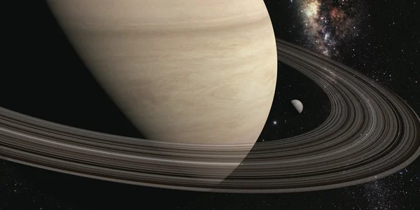 Planeta Saturn cu inele Imagini stoc fără drepturi de autor