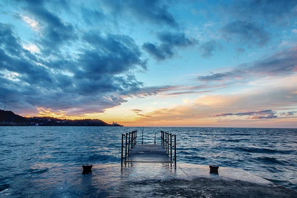 Piran, Slovenya üzerinden günbatımı
