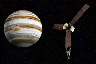 Jupiter and satellite juno clipart
