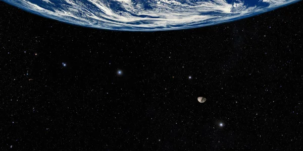 지구와 달 — 스톡 사진