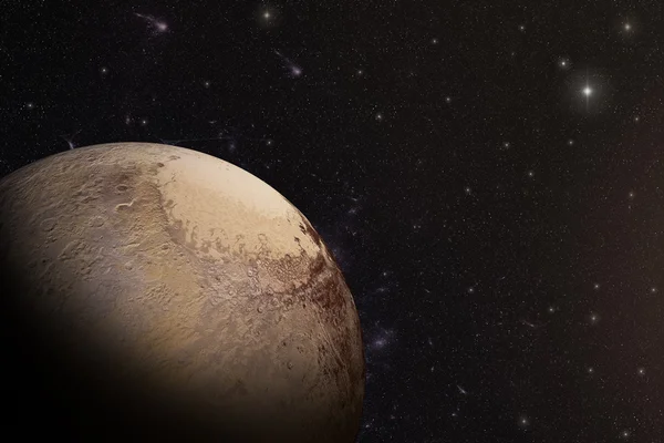 Pluto împușcat din spațiu Fotografie de stoc