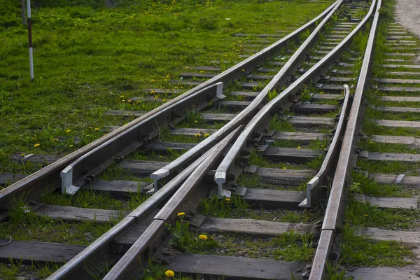 750Mm軌間鉄道の点の集合 — ストック写真