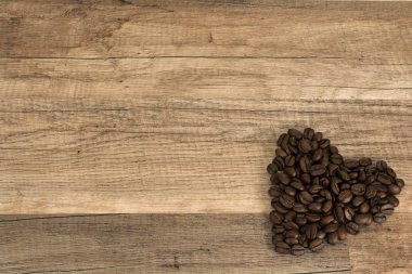 Kahve çekirdekleri ile aşk arka plan