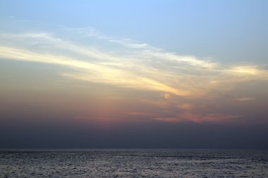 gün batımında andaman Denizi