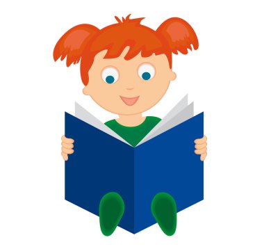 Kızlar bir kitabı okumak