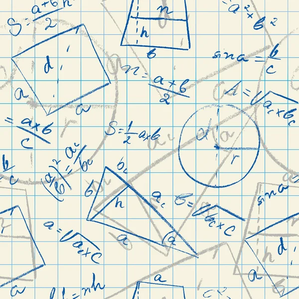 数学のシームレスなパターン. — ストックベクタ