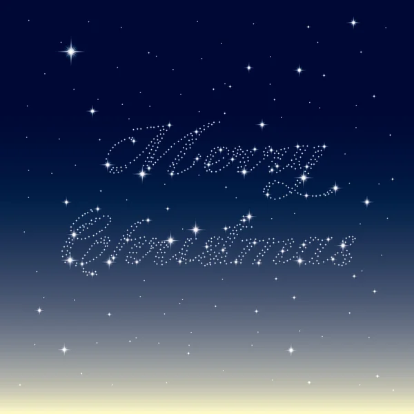 Veselé Vánoce, vytvořené z hvězd Vektorová Grafika