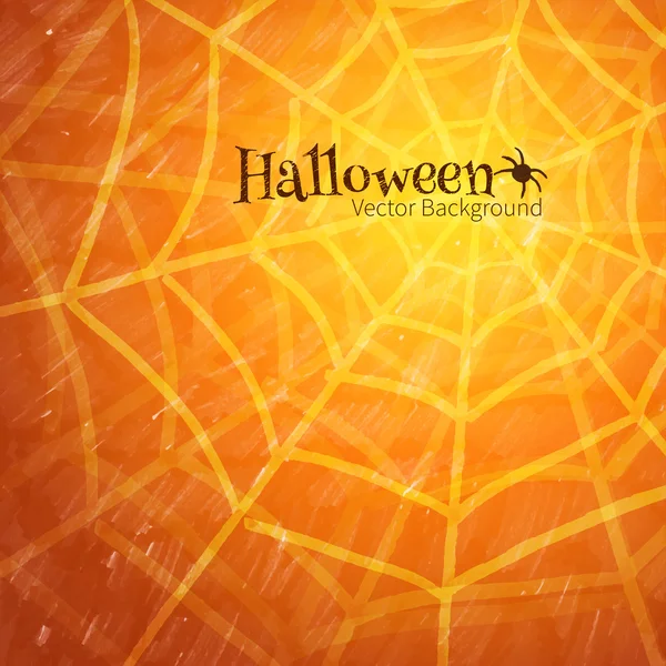 Halloween background with spider web — Stock Illustration Halloween background with spider web Vector Graphics